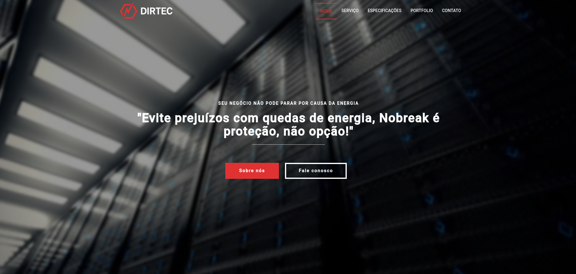 Tela do projeto DIRTEC
